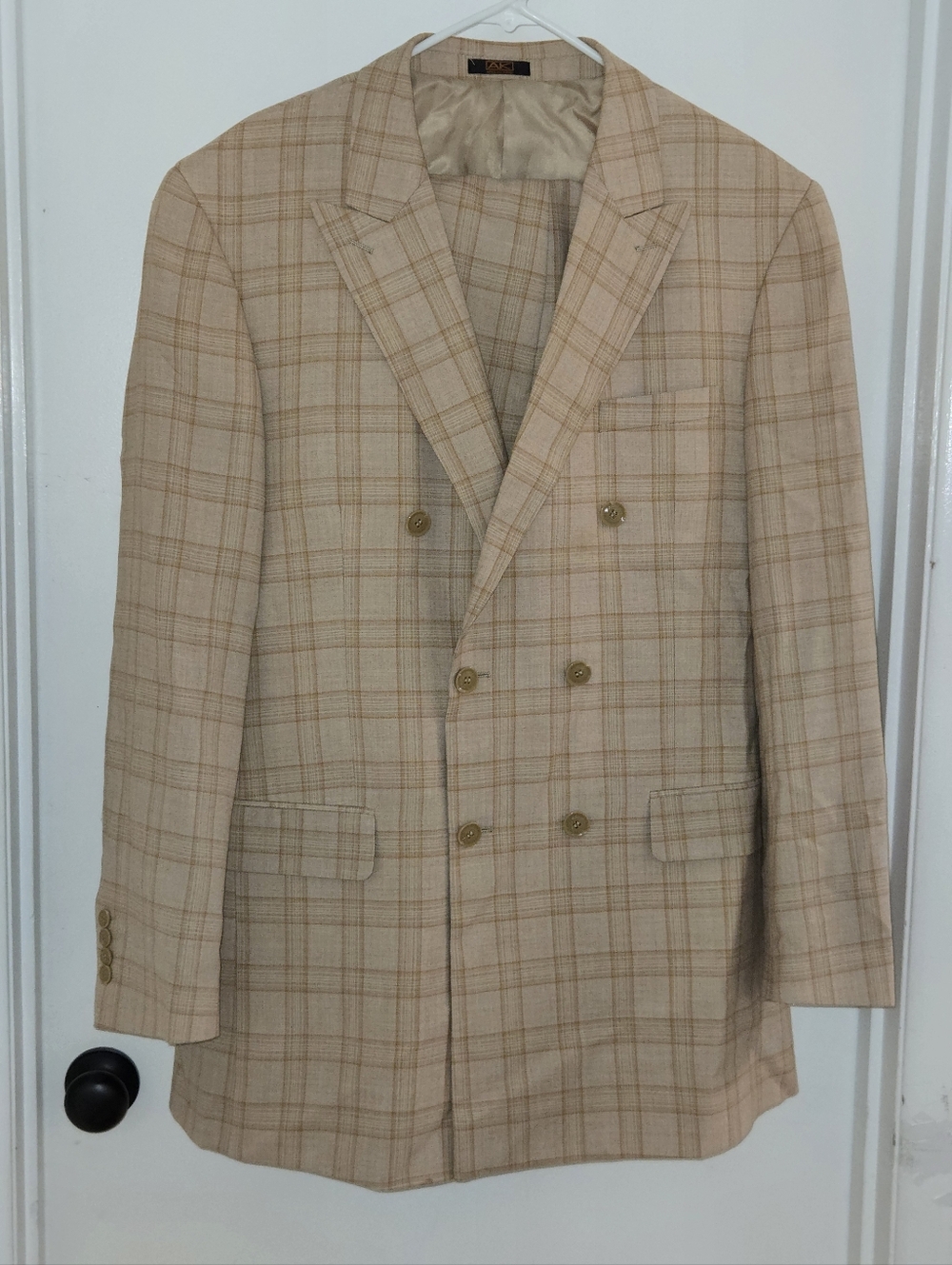 Apollo King Men's 2pc Double Breasted Business Suit Sz 44L